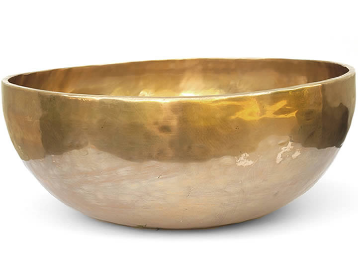 Tibetische XXL Klangschale 10415 Gr. Sonne + Biorhythmus Geist - Fußklangschale