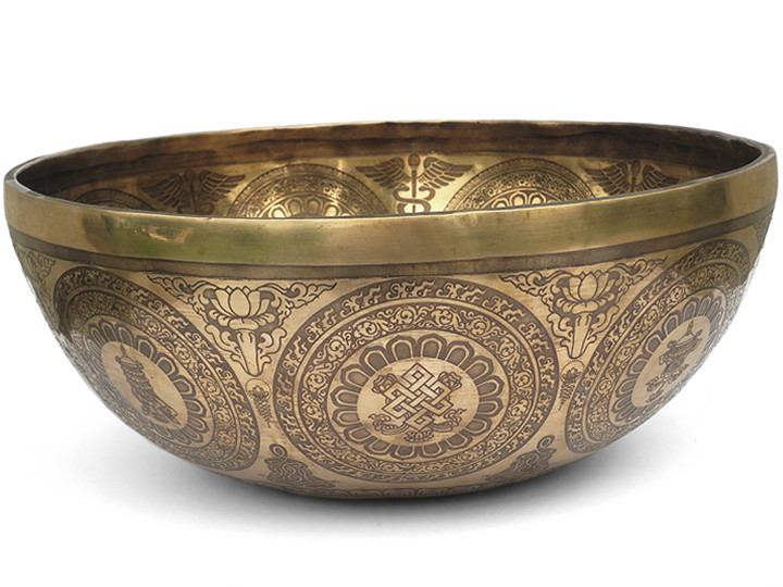 Tibetische Gravur Klangschale 3000 Gr.