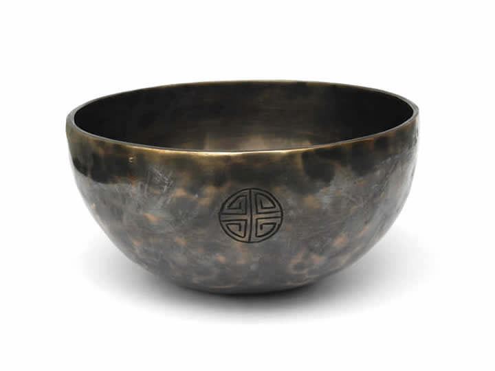 Tibetische Klangschale 870 Gr. Mondknoten