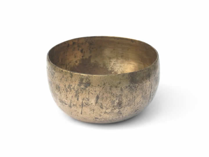 Alte indische Orissa Klangschale 310 Gr. Wasserstoffgamma