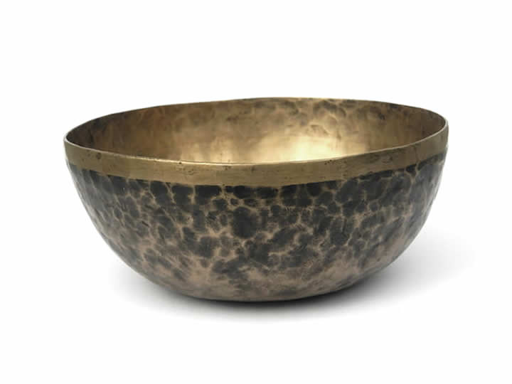 Alte tibetische Klangschale 1075 Gr. - tiefer Klang (Rarität)