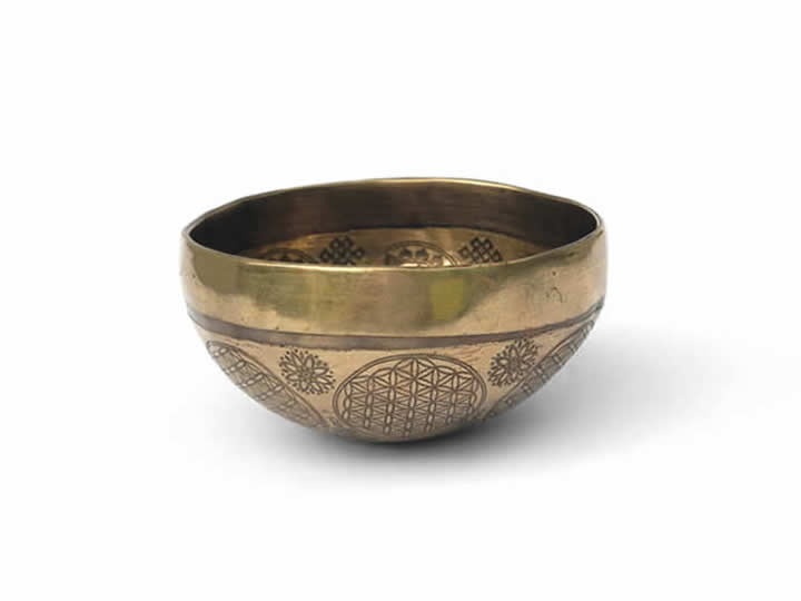 Tibetische Gravur Klangschale 200 Gr.