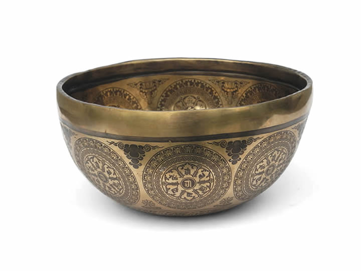 Tibetische Gravur Klangschale 975 Gr. Schumann Resonanz 2 Tibetische Gravur Klangschale 975 Gr. Schumann Resonanz 2