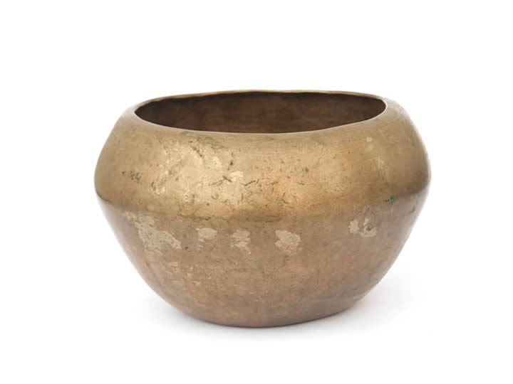 Alte Klangschale 850 Gr. Thetawelle + Alphawelle (Rarität)