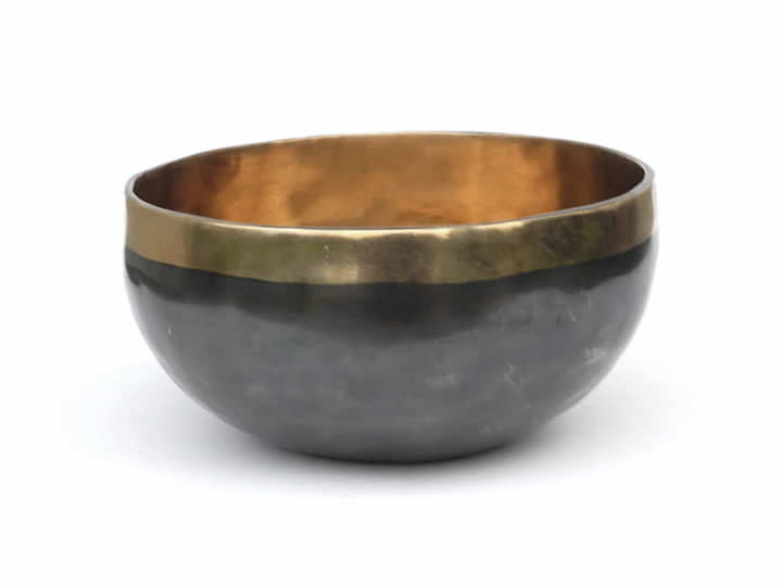 Tibetische Klangschale 850 Gr. Mondknoten + Hopi Herz