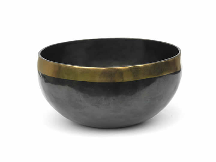 Tibetische Klangschale 980 Gr. Mond Metonzyklus + Hopi Herz