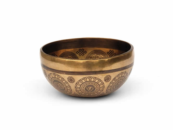 Tibetische Gravur Klangschale 245 Gr.