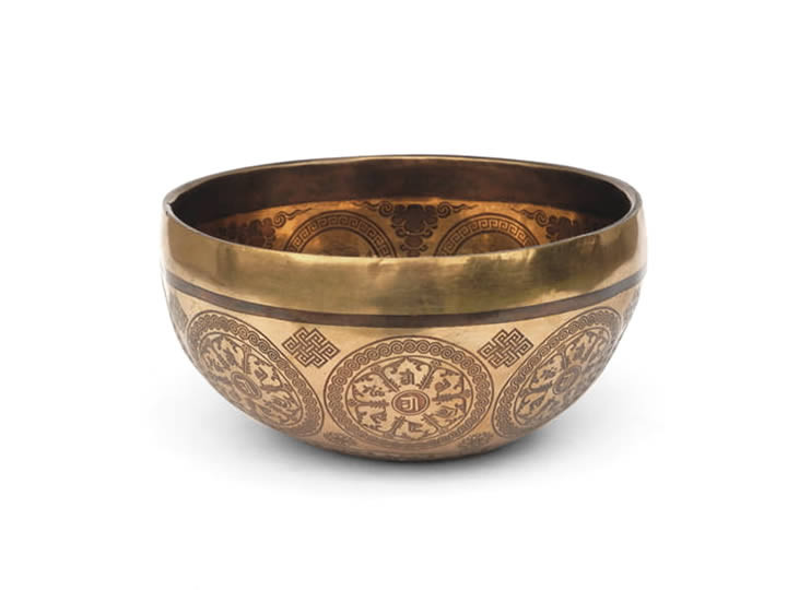 Tibetische Gravur Klangschale 375 Gr. Tibetische Gravur Klangschale 375 Gr.