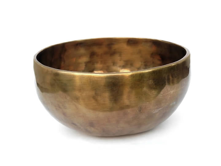 Tibetische Klangschale 985 Gr. Mond Metonzyklus + Hopi Herz