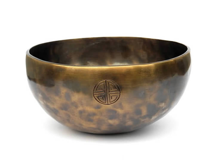 Tibetische Gravur Klangschale 1240 Gr. Thetawelle