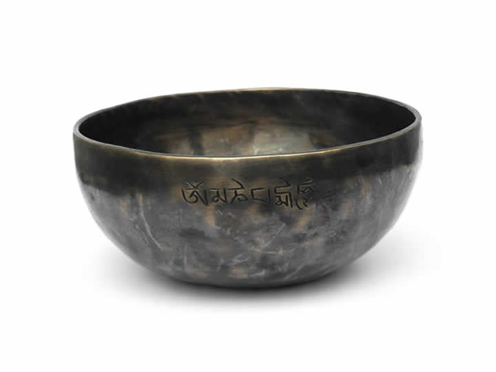 Tibetische Gravur Klangschale 815 Gr.