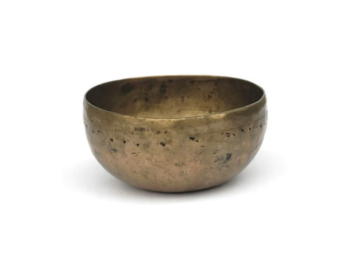 Alte indische Bihar Klangschale 195 Gr. Sonne