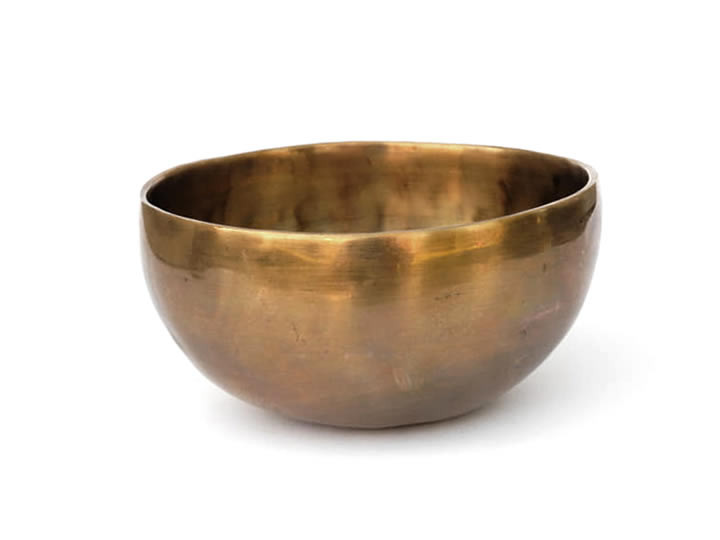 Tibetische Klangschale 480 Gr. Tageston + Jahreston OM