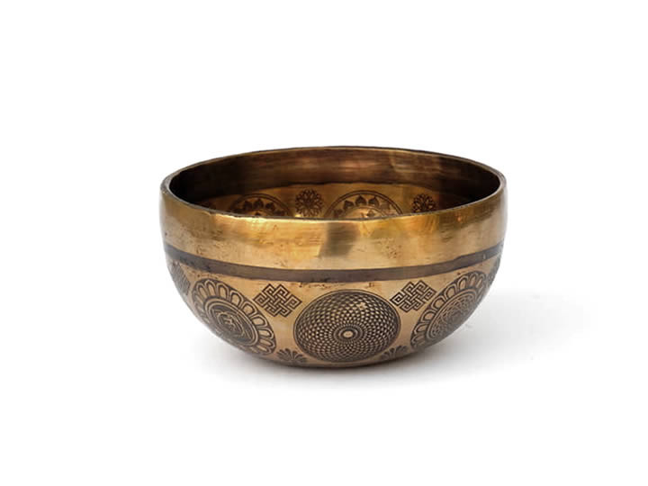 Tibetische Gravur Klangschale 270 Gr. Alphawelle