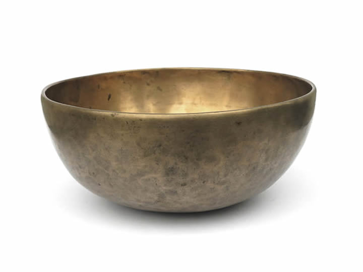 Alte tibetische Klangschale 1180 Gr. Metonzyklus (Rarität)