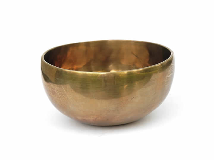 Tibetische Klangschale 390 Gr. Tageston + Jahreston OM