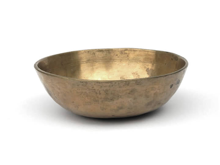 Alte indische Assam Klangschale 445 g Mond Metonzyklus