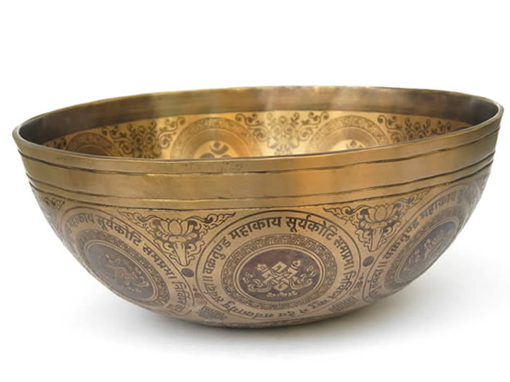 Tibetische Gravur Klangschale 1640 g Venus "Ganesh" Tibetische Gravur Klangschale 1640 g Venus "Ganesh"