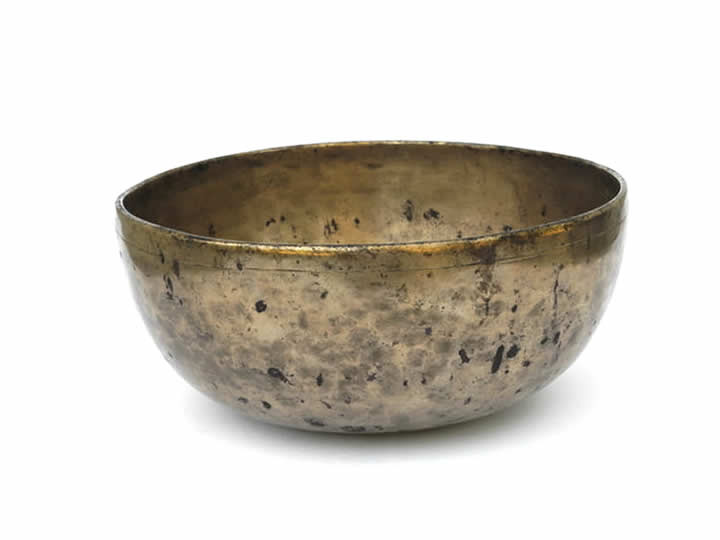 Alte tibetische Klangschale 795 g Geomagnetfeld + Venus (Rarität)