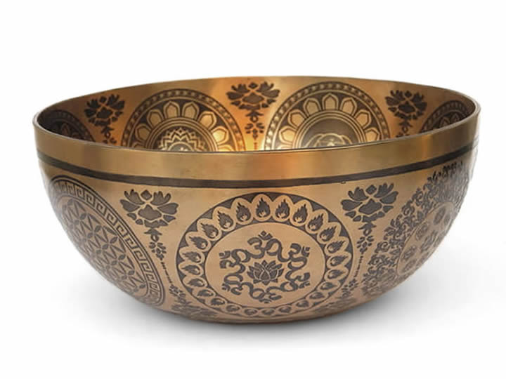 Tibetische Gravur Klangschale 1470 g Sonne Tibetische Gravur Klangschale 1470 g Sonne