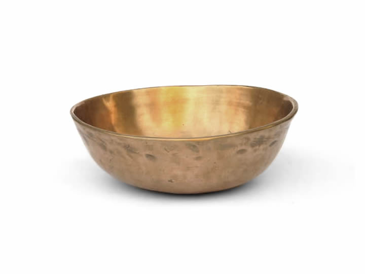 Alte indische Assam Klangschale 275 g Sonne