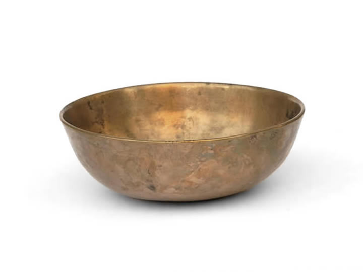 Alte indische Assam Klangschale 340 Gr. Synodischer Mond