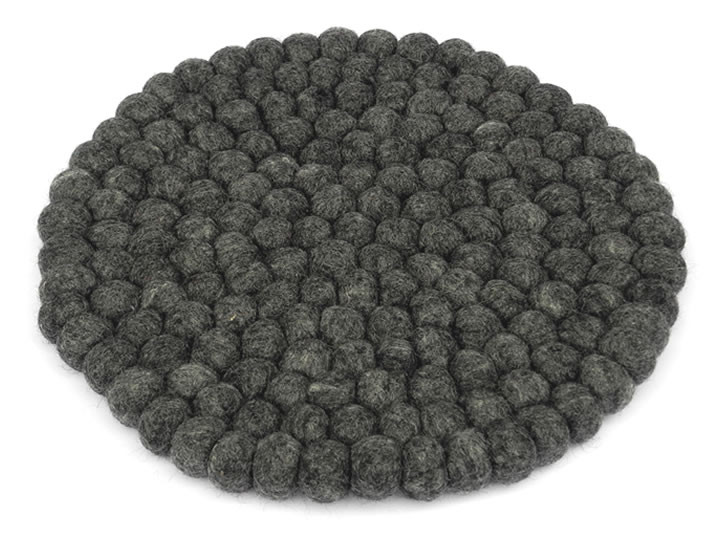 Klangschalenkissen Filz 30 cm graphitgrau