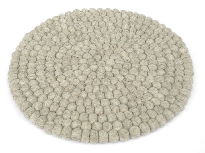 Klangschalenkissen Filz 40 cm beigebraun