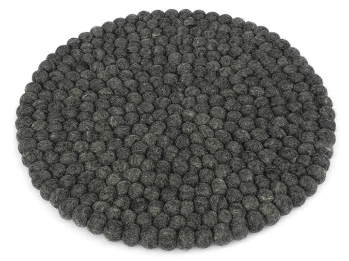 Klangschalenkissen Filz 40 cm graphitgrau