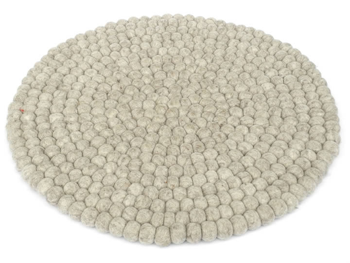 Klangschalenkissen Filz 50 cm beigebraun