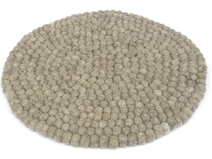 Klangschalenkissen Filz 50 cm blassbraun