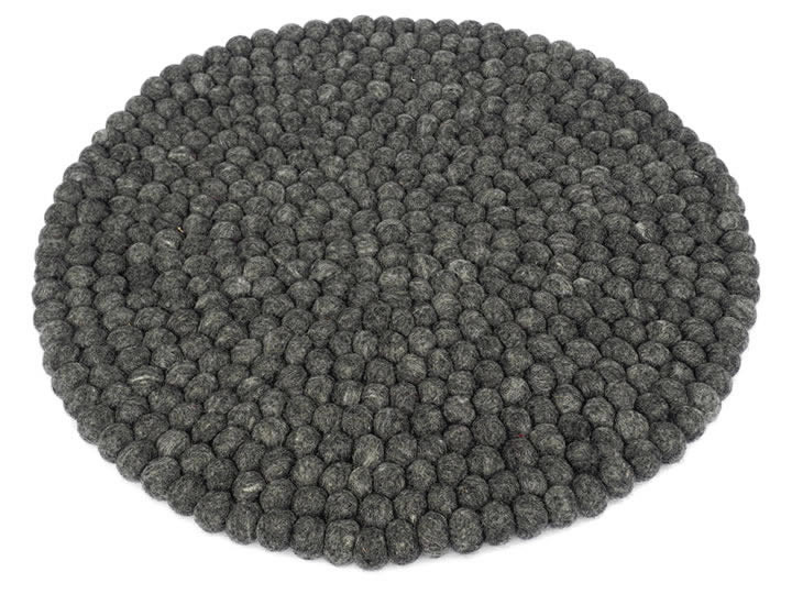 Klangschalenkissen Filz 50 cm graphitgrau