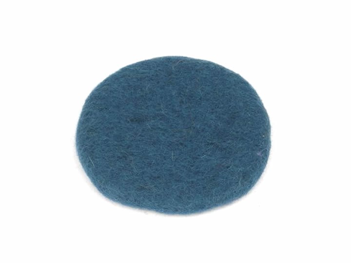 Klangschalenkissen Filz 11 cm türkisblau