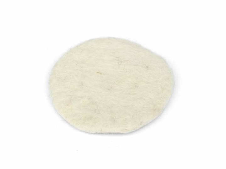 Klangschalenkissen Filz 11 cm weiß