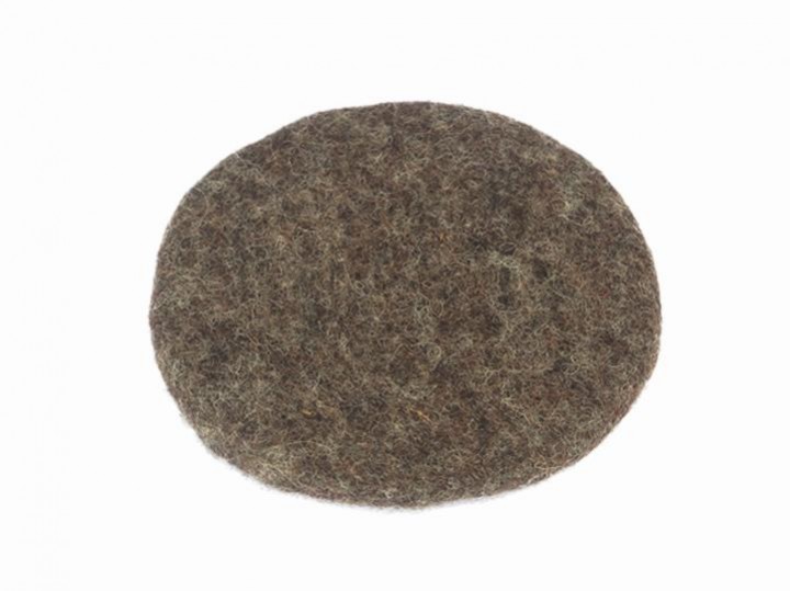 Klangschalenkissen Filz 16 cm mittelbraun