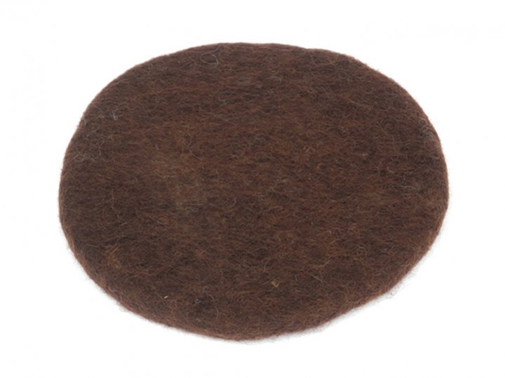 Klangschalenkissen Filz 21 cm dunkelbraun