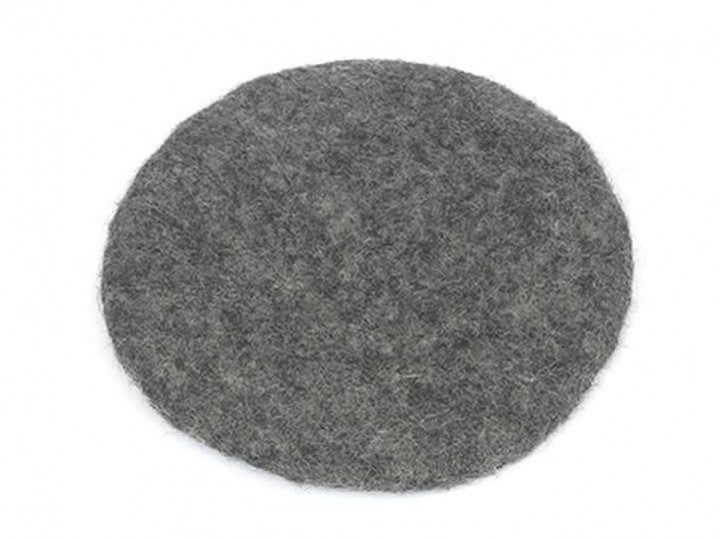 Klangschalenkissen Filz 21 cm grau