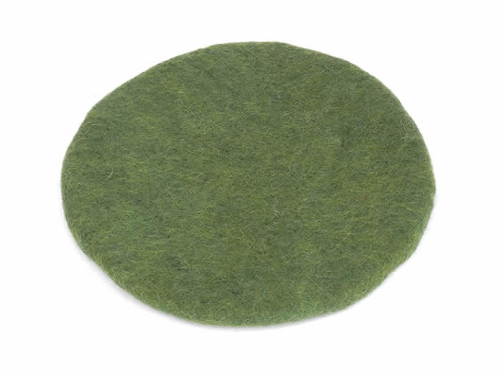 Klangschalenkissen Filz 21 cm lindgrün