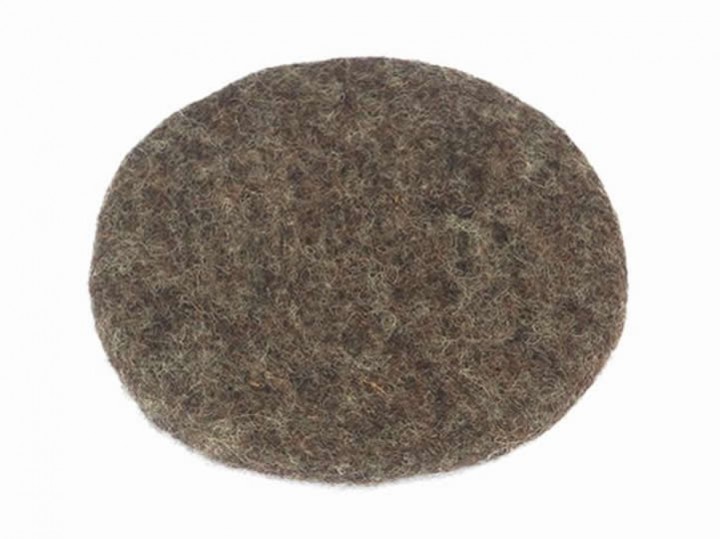 Klangschalenkissen Filz 21 cm mittelbraun