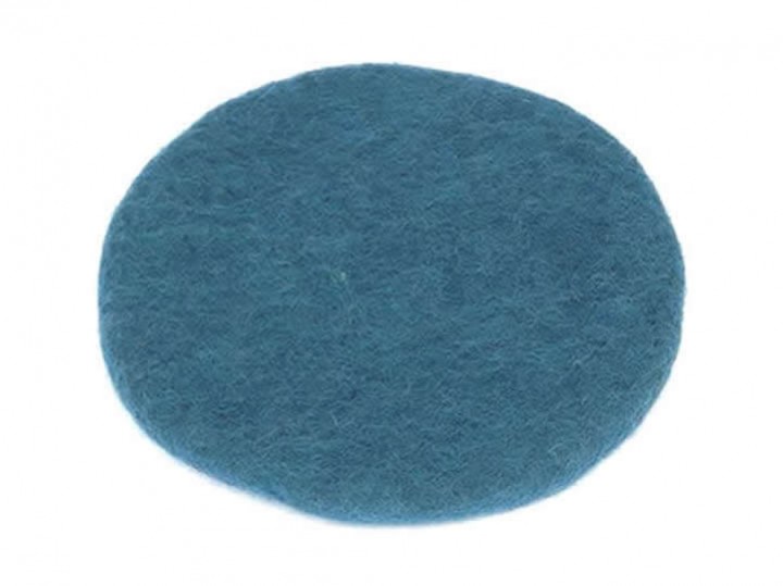 Klangschalenkissen Filz 21 cm türkisblau