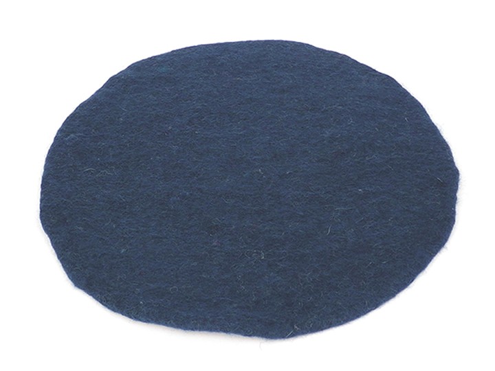 Klangschalenkissen Filz 40 cm dunkelblau