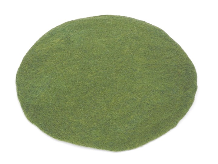 Klangschalenkissen Filz 40 cm lindgrün