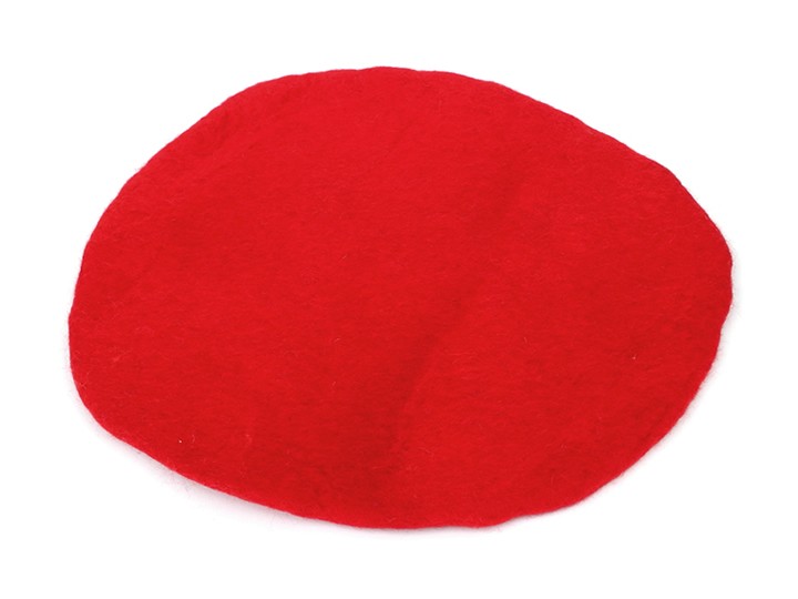 Klangschalenkissen Filz 40 cm rot