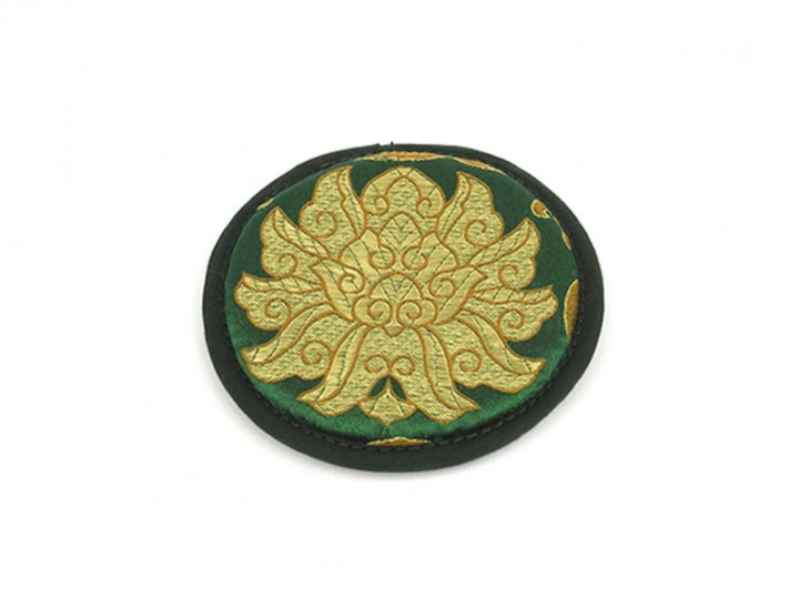 Klangschalenkissen Ø 10 cm dunkelgrün