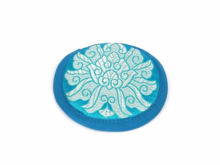 Klangschalenkissen Ø 10 cm petrol