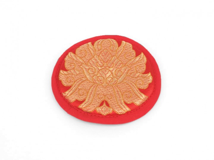 Klangschalenkissen Ø 10 cm rot