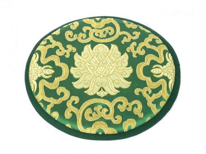 Klangschalenkissen 20 cm dunkelgrün