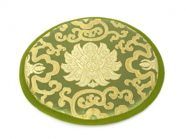 Klangschalenkissen 20 cm oliv