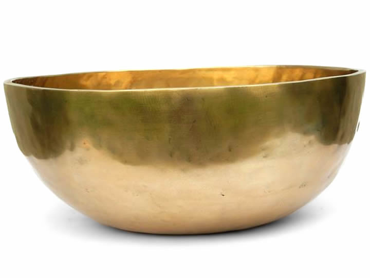 Tibetische XL Klangschale 7,84 kg Saturn - Fußklangschale