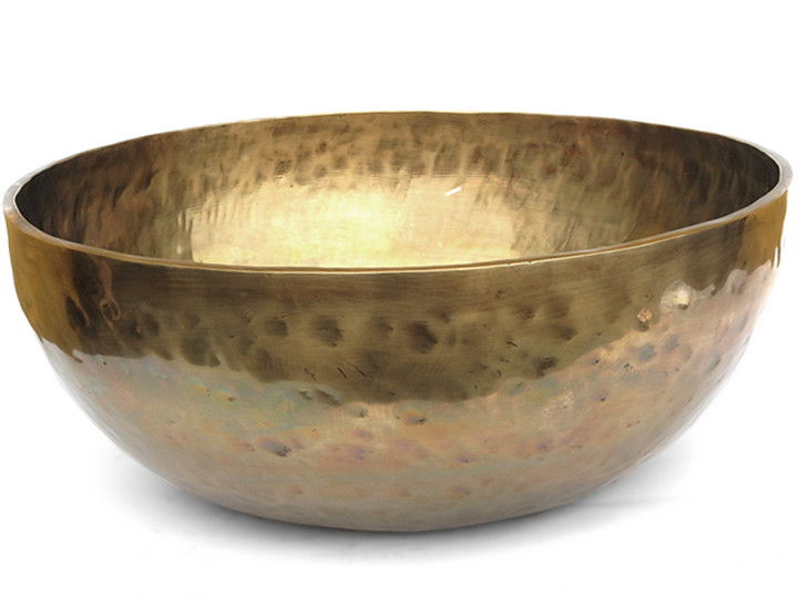 Tibetische XXL Klangschale 11270 Gr. Neptun + Alphawelle - Fußklangschale